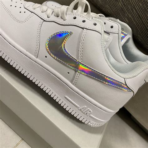 nike air force 1 07 mini swoosh|air force 1 holographic swoosh.